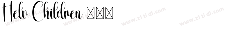 Helv Children字体转换